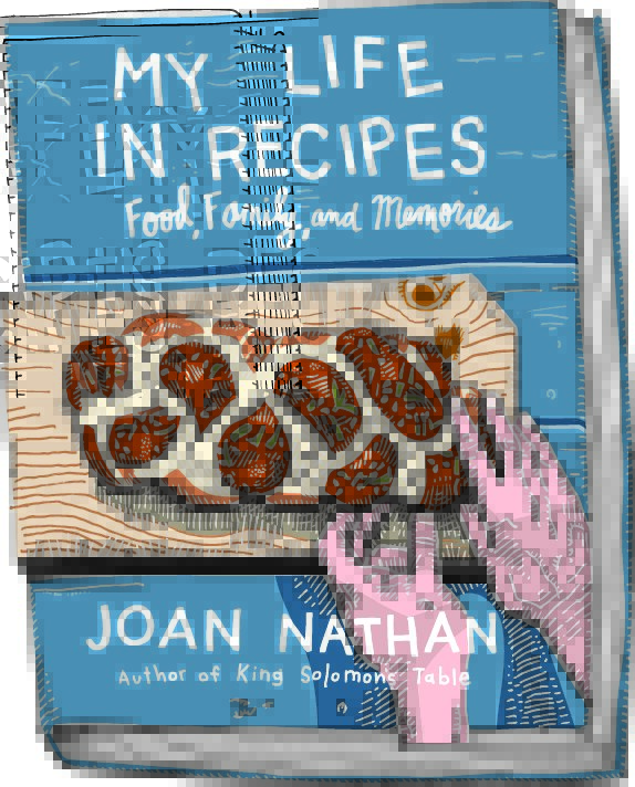 One of the World’s Top Jewish Food Experts Visits Zingerman’s an illustrated version of the cover of the My Life in Recipes cookbook from Joan Nathan, expert on Jewish food